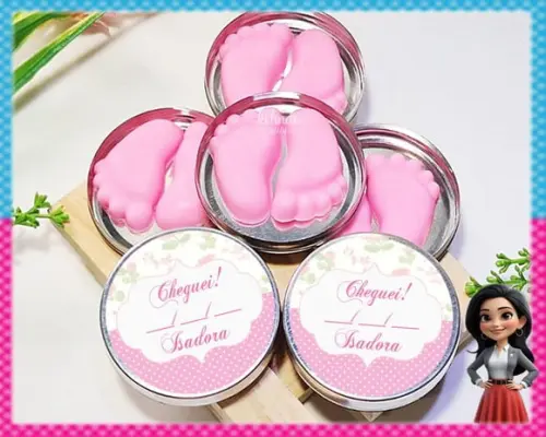 Sabonete de Pezinho na Latinha Personalizada