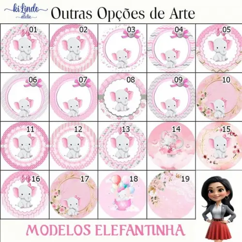 Sabonete de Pezinho na Latinha Personalizada Elefante