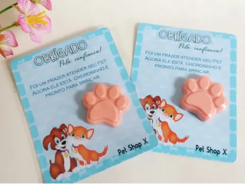 Cartão Lembrancinha para Pet Shop ou Aniversário Pet