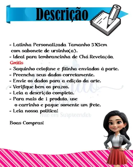Lembrancinha de Chá de Revelação Ursinhos