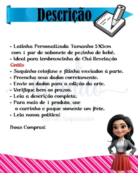 Lembrancinha de Chá Revelação Sabonetinho