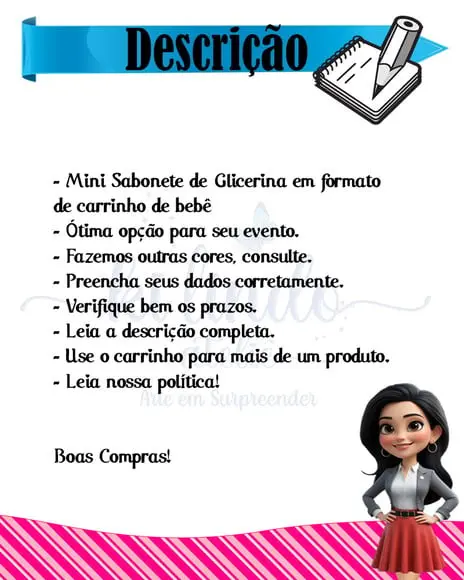 Mini Sabonete Carrinho de Bebê