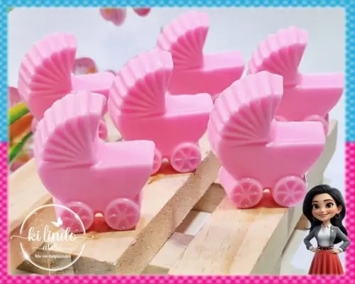 Mini Sabonete Carrinho de Bebê
