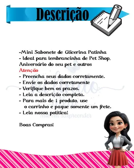 Sabonete Pet Patinha