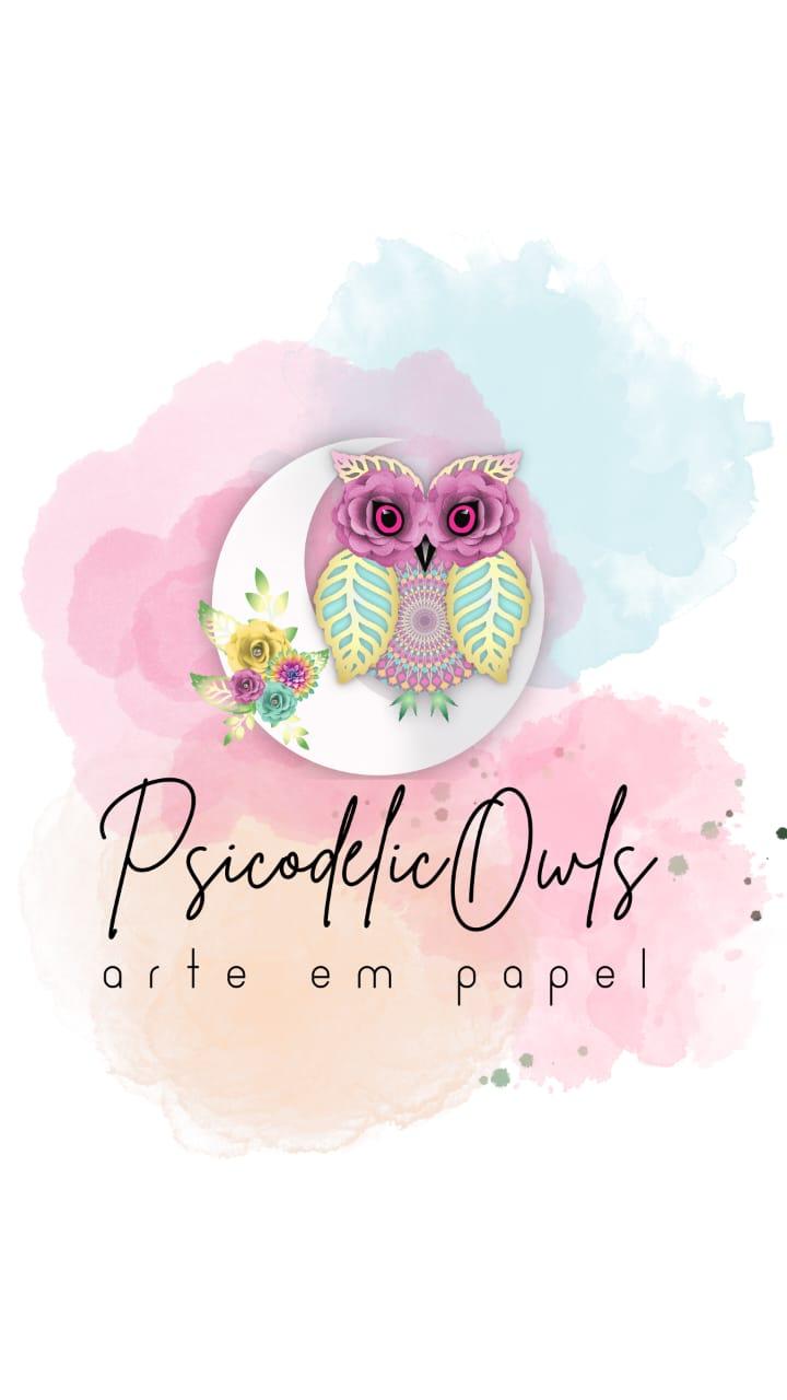 PsicodelicOwls arte em papel