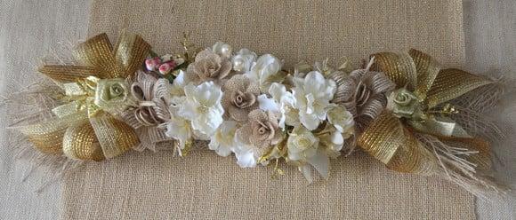 Centro de Mesa - Natal Rústico (50 Cm)