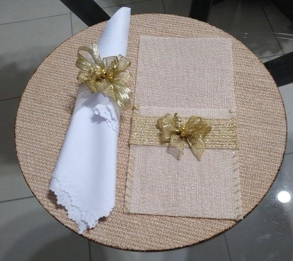 Kit Sousplat Dourado