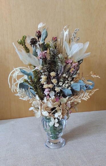 Arranjo com Flores Desidratadas