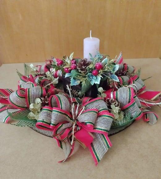 Guirlanda de Mesa para Arranjo de Natal