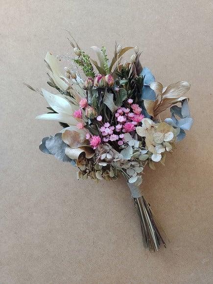 Buque (mini) com Flores Desidratadas (25cm)