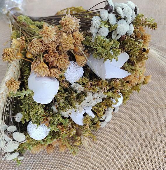 Buquê de Flores Desidratadas - Branco