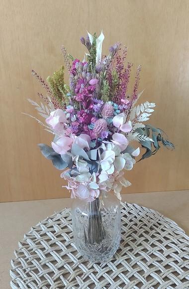 Arranjo com Flores Desidratadas (acompanha o Vaso)