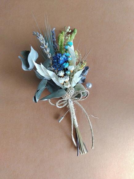 Lapela Floral - Azul
