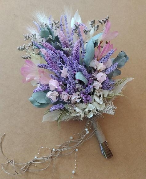 Buque de Noiva m com Lavanda Desidratadas
