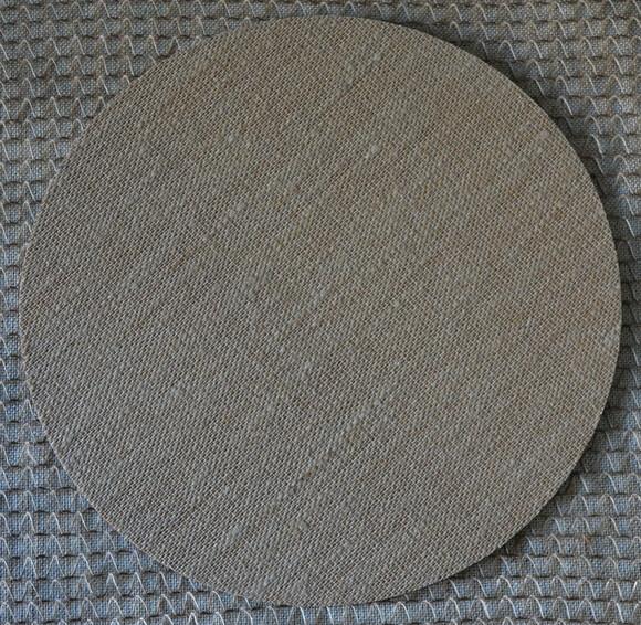 Sousplat mdf com Tela de Juta