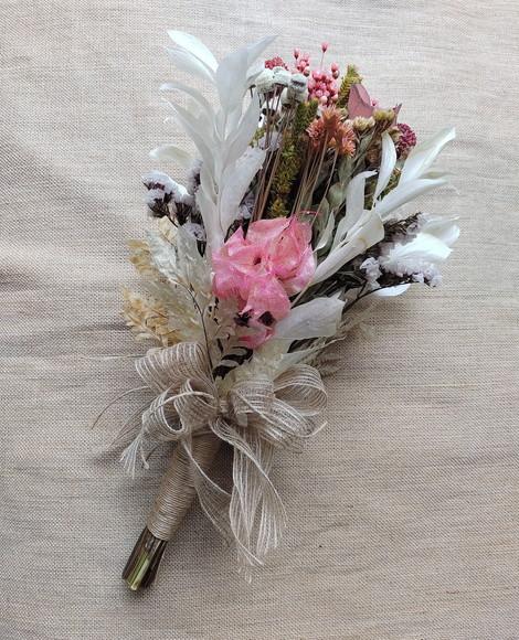 Buque de Noiva com Flores Desidratadas
