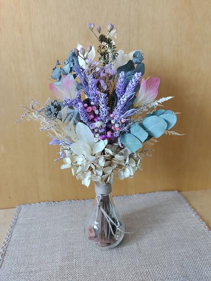 Arranjo com Flores Desidratadas - Lavanda
