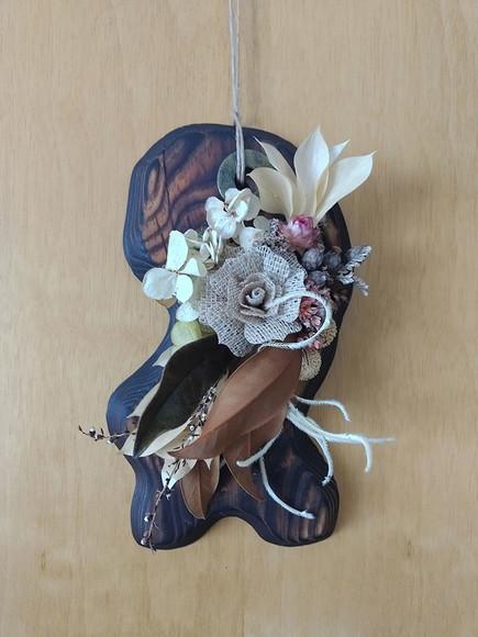 Arranjo de Parede com Flores Desidratadas