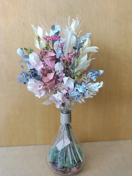 Arranjo C/buque com Flores Desidratadas (40cm)