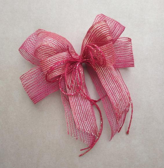 Laço de Juta - Vermelho para Árvore de Natal (20x25cm)