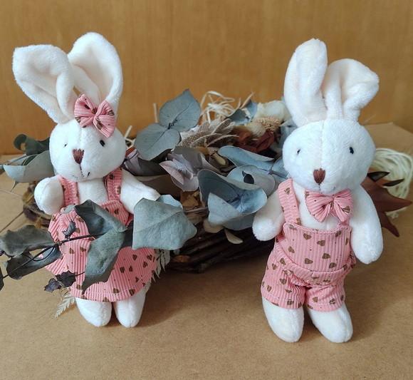 Casal de Coelhinhos (20cm)