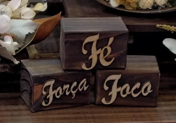 Toquinho com Mensagem: Força, Foco e Fé
