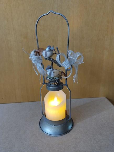 Luminária com vela lef