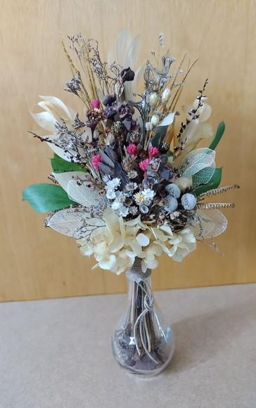 Arranjo Com Flores Desidratadas