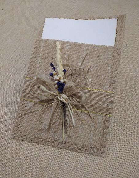 Envelope P/convite - Buque de Flores Azul