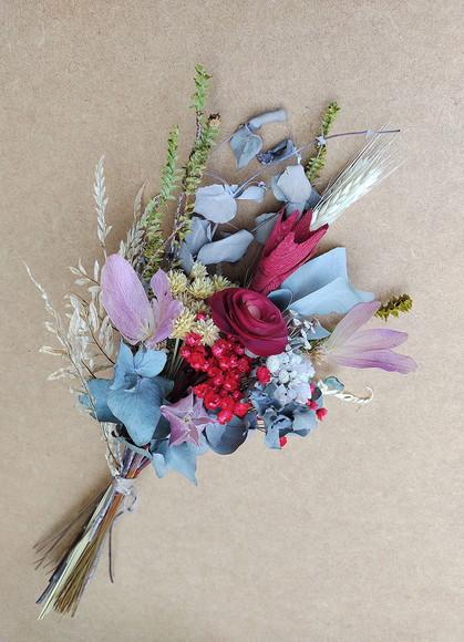 Mini Buque Flores Desidratadas para Madrinha