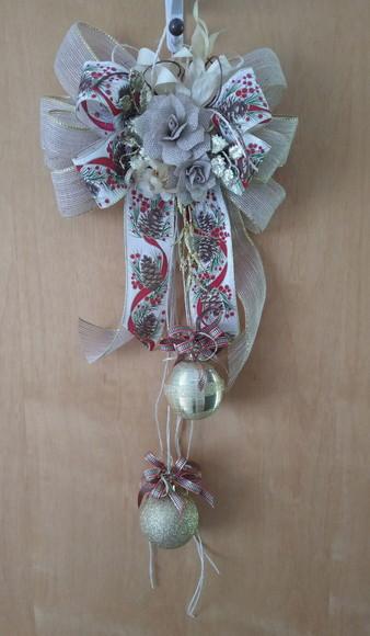 Laço para Porta - Natal Rústico