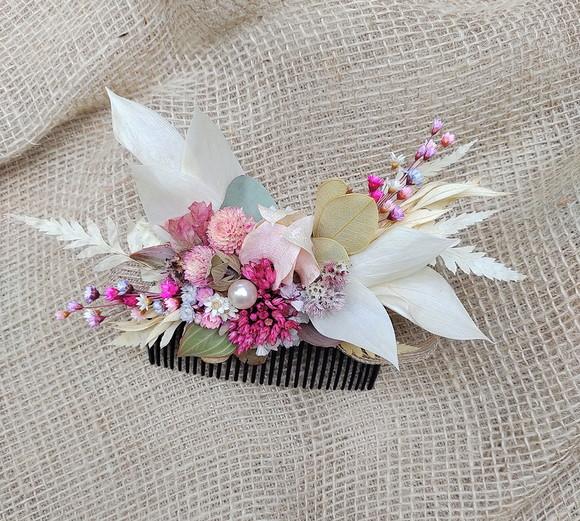 Pente decorado - Pink