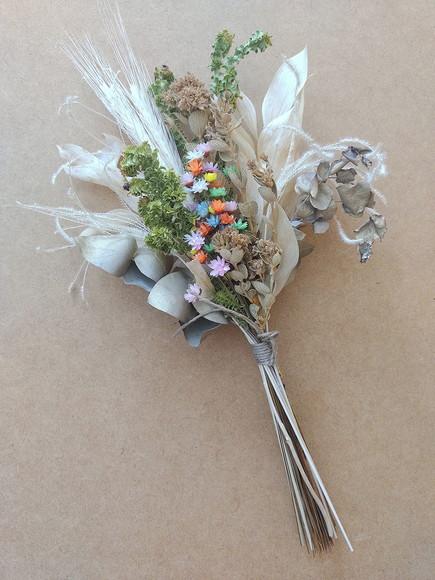 Mini Buque Flores Desidratadas (30cm)