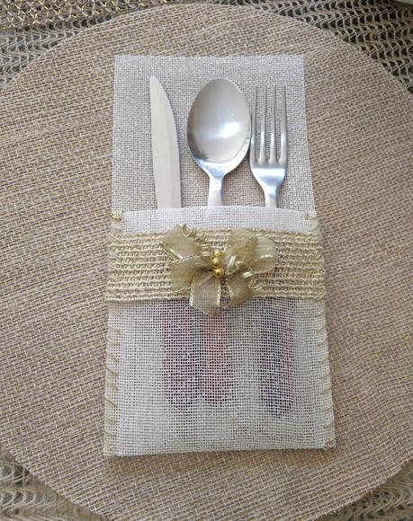 Porta-talheres - Dourado