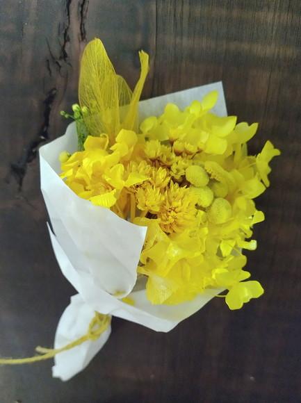 Mini Buque com Flores Desidratadas (20cm)
