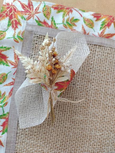 Porta Guardanapo com Buquezinho Flores Desidratadas