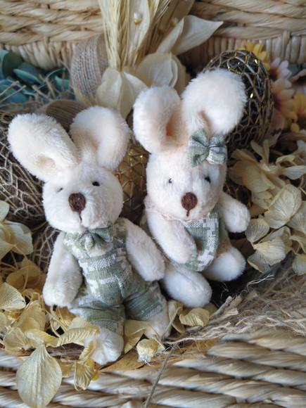 Casal de Coelhinhos (10cm)