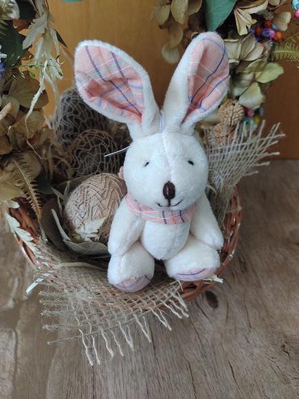 Coelhinho com Lenço Salmão (12cm(