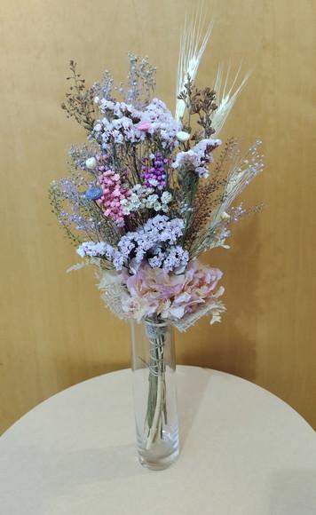 Arranjo C/buque com Flores Desidratadas (55cm)