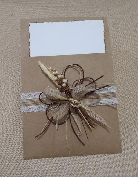 Envelope p/Convite - Papel Kraft
