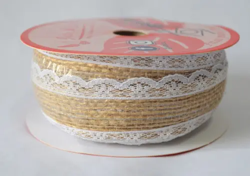 Fita de Juta com Renda 10r30 - 3,0 cm