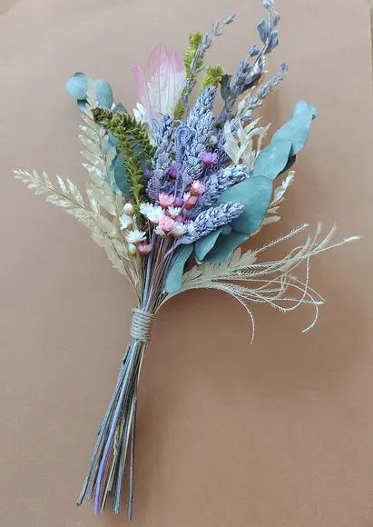 Mini Buque com Lavanda Desidratadas para Vasinho de 15cm