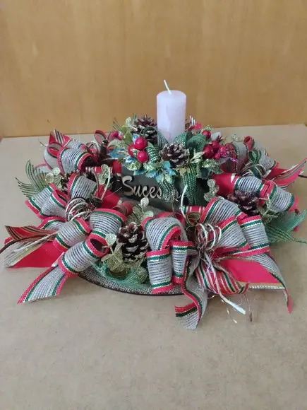 Guirlanda de Mesa para Arranjo de Natal