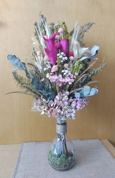 Arranjo Flores Desidratadas