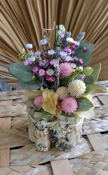 Mini Arranjo Flores Desidratadas