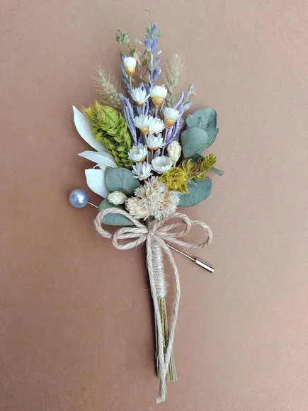 Lapela Floral - Flores Brancas