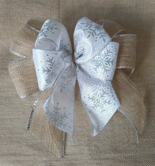 Laço para Árvore de Natal - Prata