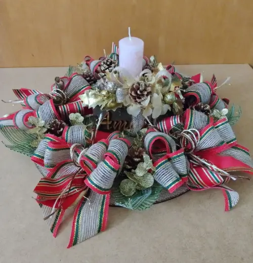 Guirlanda de Mesa para Arranjo de Natal