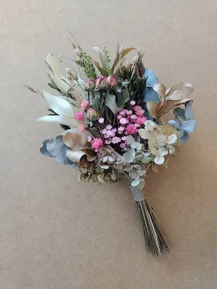 Buque (mini) com Flores Desidratadas (25cm)