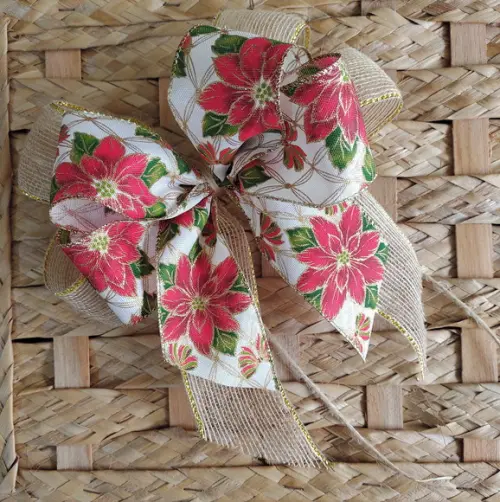 Laço de Natal - Poinsetia